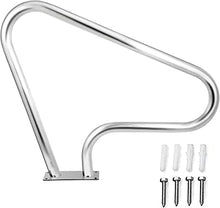 Pool Handrail Handle Grab Rails Swimming Stainless Steel Pool Railing, 39"x31.9" Humanized Swimming Pool Handrail with Complete Mounting Accessories