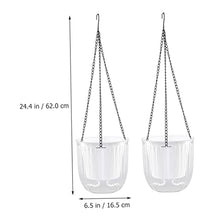4 pcs Planters Hanging Garden Inch and Self Gray Fence for Chains Hooks Plants Resin Succulent Chain Plant Decorative Pots Round Containers Outdoor Indoor Basket (Whitex3pcs 16.5X15CMx3pcs)