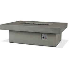 BBQGUYS Branchview 60 Inch Rectangular Steel Propane Fire Pit W/Hidden Tank in Ash Signature