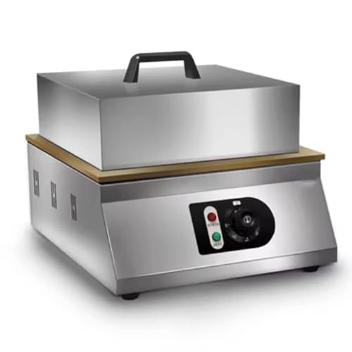 Electric Souffle Machine, Commercial Dorayaki Pancake Souffle Maker Machine, Temperature Range: 50-250°, with Stainless Steel Cover, for Restaurants, Bakeries, Dessert Shops
