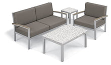 Oxford Garden Travira Club Chair - Tekwood Vintage - Polyester Grade AA Cushion Stone