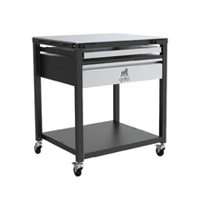 GRILLA Pie-Ro Pizza Oven Outdoor Prep Cart with Stainless Steel Construction, Added Workspace, Accessory Storage, for Pizza Cooking, Food Preparation, and Storage