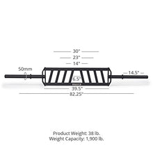 Titan Fitness Hybrid Angled Multi-Grip Olympic Barbell V3, Rated 1,900 LB