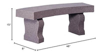 Granite Curved Bench