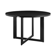 Armen Living Grand Modern 5-Piece Outdoor Patio Dining Set Black
