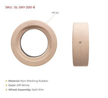 4 Pack SkyJack 112604, Scissor Lift Tires 200 x 8, Compatible with 3015, 3215, 3219 Model, Non-Marking Wheel Assembly