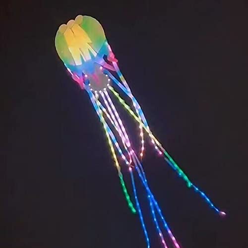 Yingfeida Large 18m LED Jellyfish Kite Blue