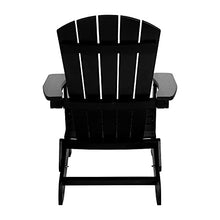 Flash Furniture Charlestown Folding Adirondack Chair Set of 4 Black