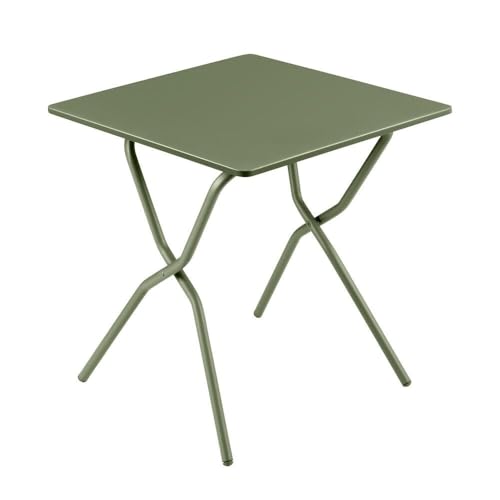 Lafuma Balcony II Galvanized Steel Folding Outdoor Patio Table, Moss