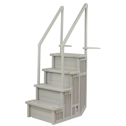 Cloud Grey Steps Swimming Pool Ladder for Aqua Select, Capacity 350 Lbs