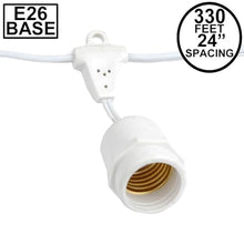 Novelty Lights 330 Feet Heavy Duty Outdoor Patio Stringers, E26 Sockets