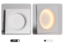 LKHFOAQM Dimmable Gypsum Wall Light Built-in Background Lighting Recessed Ceiling Lamp Moon Shape Home Decor Luminaire(RGB,A 1200X1200mm)