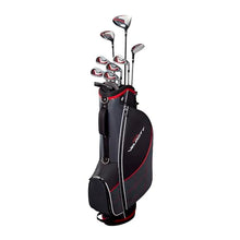 Wilson Tour Velocity Complete Golf Set with Stand Bag - Men's Right Hand, Regular Flex Black/Red