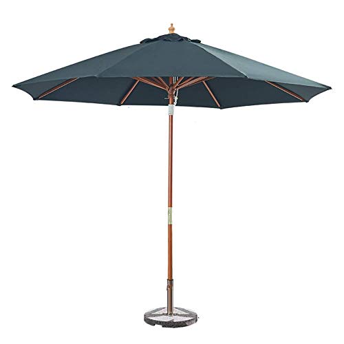 FAFACAI Parasols Wooden Garden Patio Sun Shade Umbrella for Outdoor, Garden, Beach, Pool Sunscreen (? 10ft/300cm)