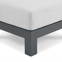 Outdoor Escape White Fabric Outdoor Patio Modular Sectional, Weather-Resistant Material, Contemporary Design, Comfortable Back, Seat Heights