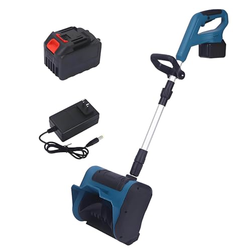 Portable Snow Shovel, Rechargeable Snow Blower, Efficient Snow Removal, Snow Thrower with Adjustable Handle, for Driveway Winter Snow Removal(One Batteries)