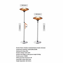 Grafken Outdoor Patio Heater, Three-Speed Adjustment, Maximum Power 2200W, IP44 Waterproof, High-Power Umbrella-Shaped Electric Heater for Indoor and Outdoor Courtyards (Size : 2200W)