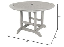 highwood Adirondack 48" Round Dining Table, Harbor Gray
