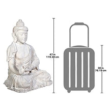 Design Toscano Meditative Asian Decor Grand Temple Statue 48" Traditional Buddha