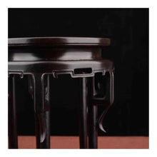LUYOUBOZHU Vase Stand Ebony Circular Stool Bonsai Base, Display Pedestal for Flowerpot Tea Service