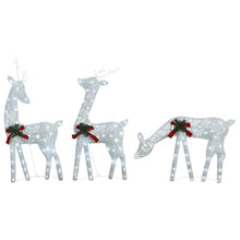 KFPOERTFGD 6 Pcs Lighted Christmas Reindeers Set, Outdoor Indoor Holiday Decorations with 180 LED Lights, 8 Lighting Modes, Cold White Mesh Figures for Yard Garden Pathway
