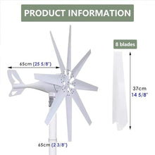 KZZAAO 8KW Wind Generator Kit with Controller - Powerful Wind Turbine for Solar & Wind Power Systems, Durable Accessories Included,48V