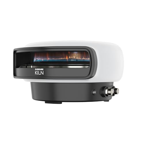Everdure KILN R Series 2-Burner Gas Pizza Oven - 16” Restaurant Quality Pizza in Under 2 Minutes - Backyard, Portable Pizza Oven for Families & Pizza Enthusiasts, Cooks More Than Pizza, Stone
