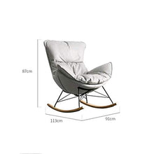 Leisure Rocker Chairs Nordic Balcony Rocking Chair Light Luxury Living Room Adult Leisure Sofa Chair Home Lazy Recliner Sofa Rocking Rocking Chair