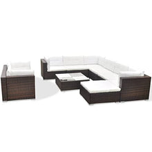 QINXIXINAIXI Garden Furniture Set Brown Acacia Wood 9 Piece Foldable Seating Sets Patio Poolside Modern Outdoor