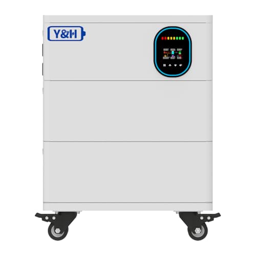 Y&H Stackable All-In-One Energy Storage Power Station with 4.2KW Solar Inverter Pure Sine Wave AC220V Output,120A MPPT Solar charger,PV 500V Input, 5.12kWh-15.36kWh Lithium Battery optional | 10.24kWh