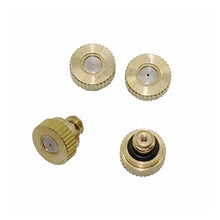 Gardening Irrigation Dripper 3/16 Inch External Thread Atomizing Nozzle Brass Atomizing Cooling Dust Sprayer Garden Irrigation Nozzle 500 Pcs (Color : 0.2mm)