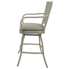 Tobias Designs Inc. Set of 3 - Outdoor Indoor 30" Bar Stool - Erin on Beige Frame