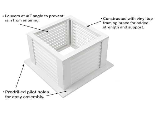 Good Directions Vinyl Manchester Louvered Cupola with Copper Roof, 16" x 32", White