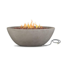 Real Flame Riverside 36" Round Propane or Natural Gas Fire Pit, Stainless Steel Burners, Natural Gas Conversion Kit Included, 50,000 BTU, Push Button Ignition - Glacier Gray