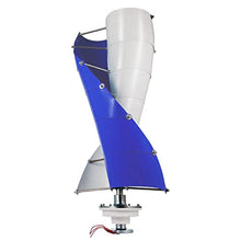 HUIZHITENGDA 4000W 10 Blade 110V/ 220V Vertical Wind Turbine Generator, Home Spiral Wind Power Turbine Generator for Home Or Camping(with Mppt Controller),12v