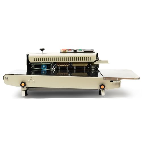 U.S. Solid Automatic Horizontal Band Sealer with Digital Temperature Control Silver