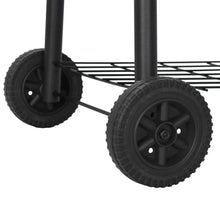 KGFHERENB Classic Charcoal BBQ Offset Smoker Grill with Wheels