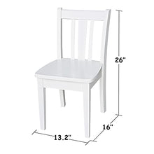 IC INTERNATIONAL CONCEPTS Table with 4 San Remo Juvenile Chairs White