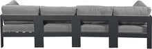 Meridian Furniture 376Grey-S120A Nizuc Collection Modern | Contemporary Outdoor Patio Modular Sofa
