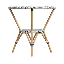 Butler Specialty Company Tobias Outdoor Rattan Bistro Table - Black and White