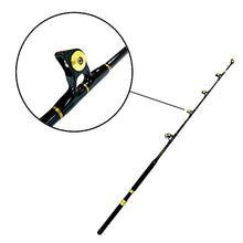 EAT MY TACKLE 80 Wide 2 Speed Fishing Reel with Blue/Black Tournament Edition Rod
