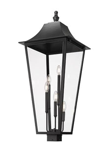 Z-Lite Gannon 5 Light Outdoor Post Mount Fixture Black