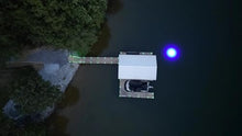Hydro Glow Sea Floor Dock Light- 50 ft Waterproof Cord, Bright LED Blue Glow, Perfect for Night Fishing, Piers & Waterfronts (Blue, SF100)