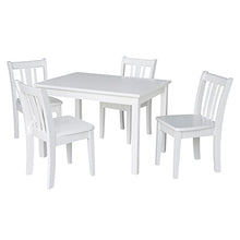 IC INTERNATIONAL CONCEPTS Table with 4 San Remo Juvenile Chairs White