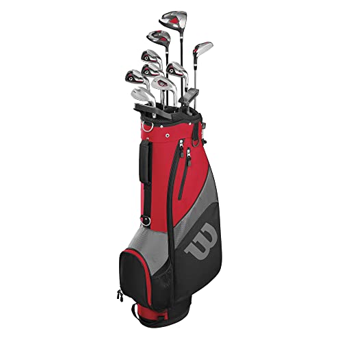 Wilson Golf Profile SGI Men's Complete Golf Set - Regular, Right Hand, Red/Grey/Black