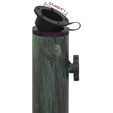 JHNKOJ Home & Garden Item-Umbrella Base Green 40X40X32 Cm Cast Iron