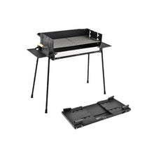 HBJWOV Outdoor Folding Barbecue Rack BBQ Charcoal Household Thickened Stainless Steel Barbecue Stove