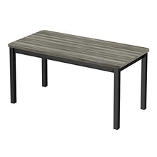 Correll Library Table New England Driftwood Black