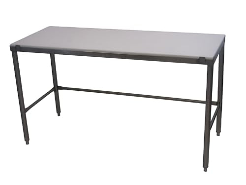 Channel Manufacturing CT260 24"x60" Poly Top Stainless Steel Work Table White