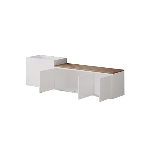 Park Planter Bench Multifunctional Storage Planter Bench Combo Integrated